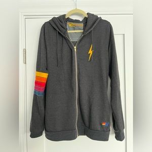 Aviator Nation Zip Up Hoodie size Large